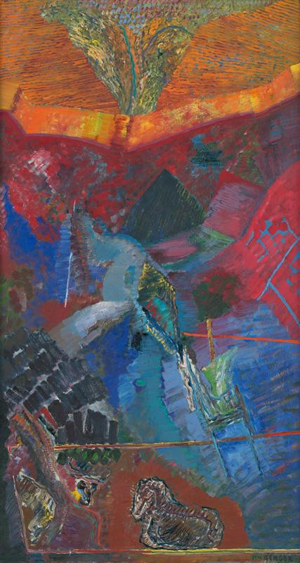 Ján Berger - Zlatá záhrada, 1975, Galéria Miloša Alexandra Bazovského