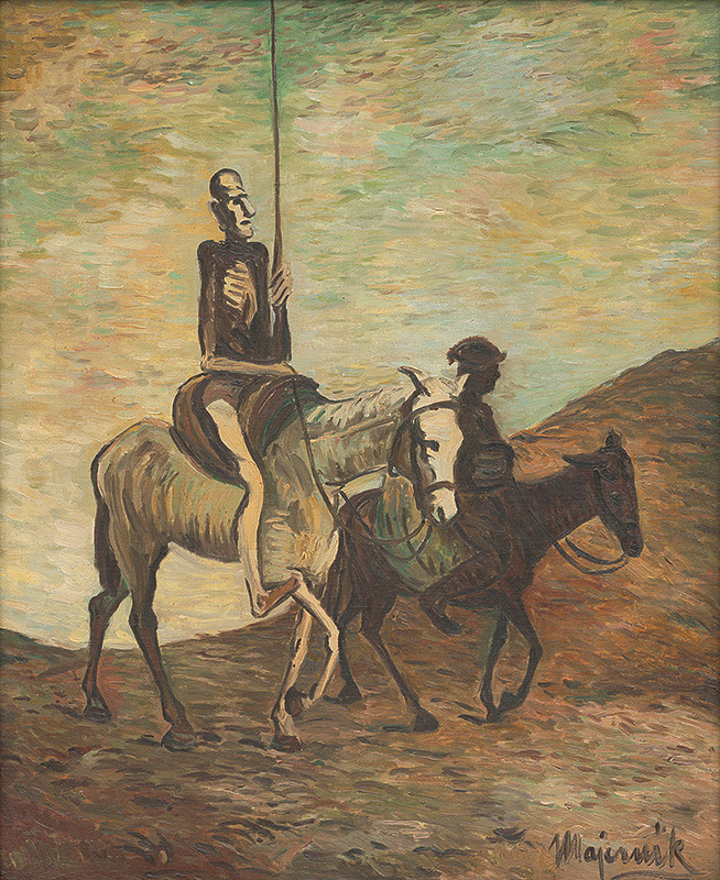 Cyprián Majerník - Don Quijote a Sancho Panza, okolo 1940, Galéria mesta Bratislavy