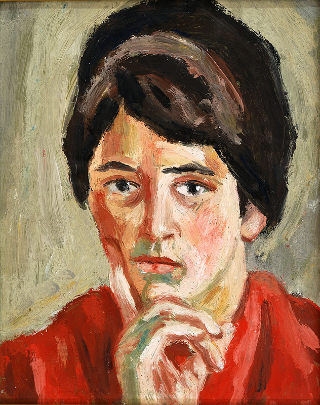 Ernest Zmeták - Portrét Danice Zmetákovej, 1961, Galéria umenia Ernesta Zmetáka Nové Zámky