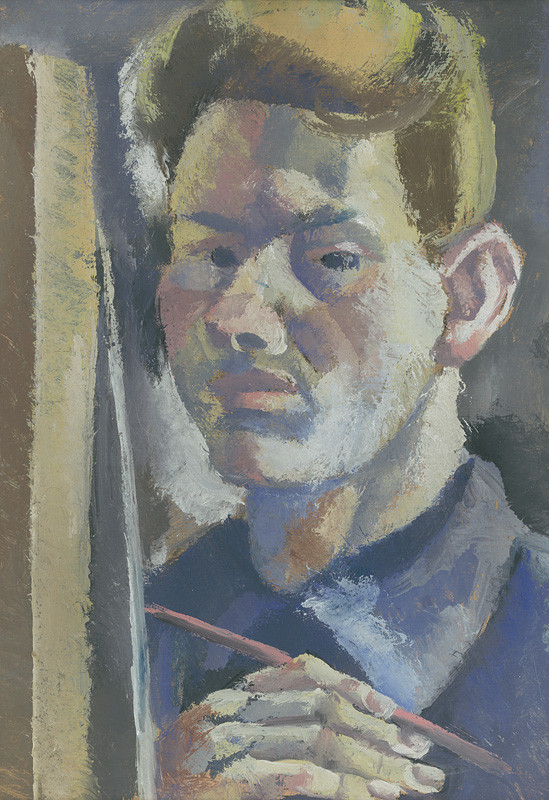 Ernest Zmeták - Autoportrét, 1941, Galéria umenia Ernesta Zmetáka Nové Zámky