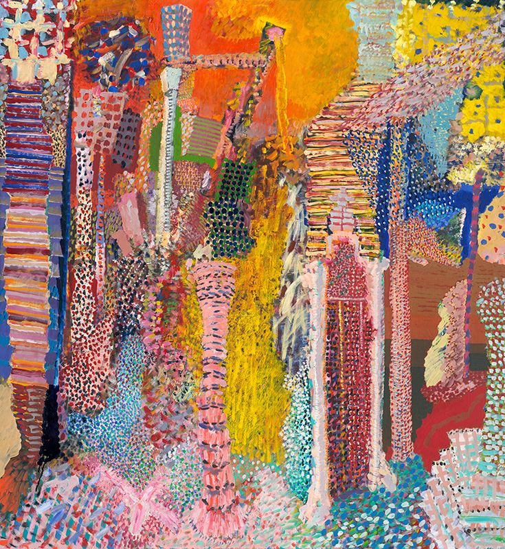 Ján Berger - Orientálne záhrady, 1990, Stredoslovenská galéria