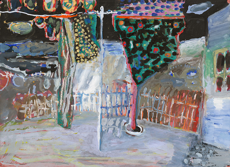 Ján Berger - Dvor, 1970, Stredoslovenská galéria