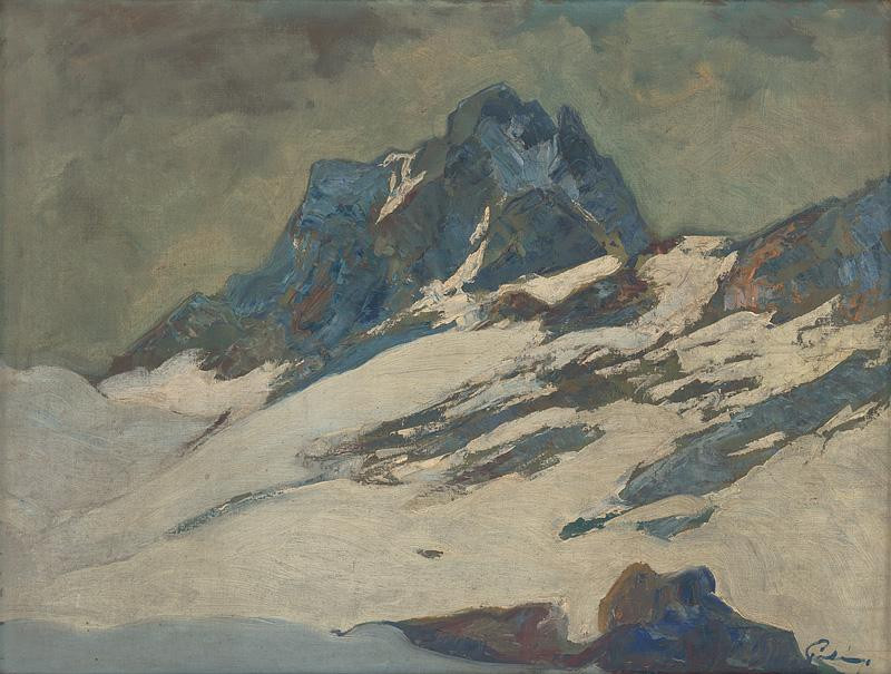 Karol Polónyi - Tatry v zime, 1925-1935, Slovenská národná galéria 