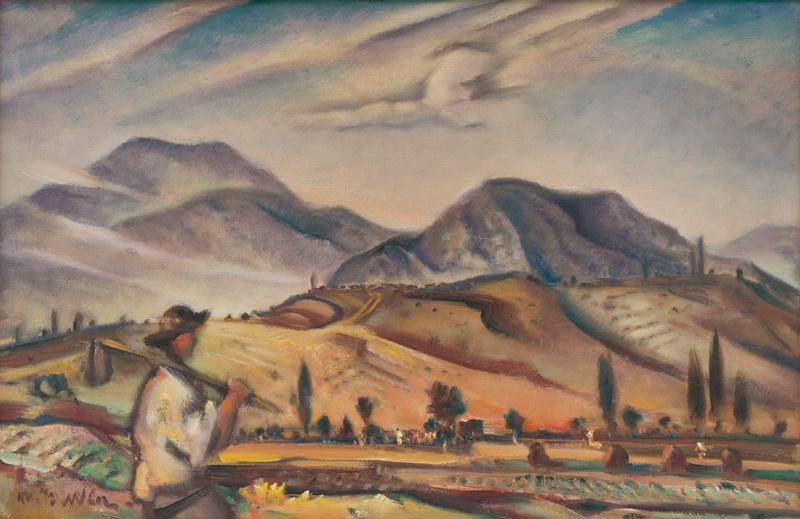 Martin Benka - Krajina z Oravy, 1937 