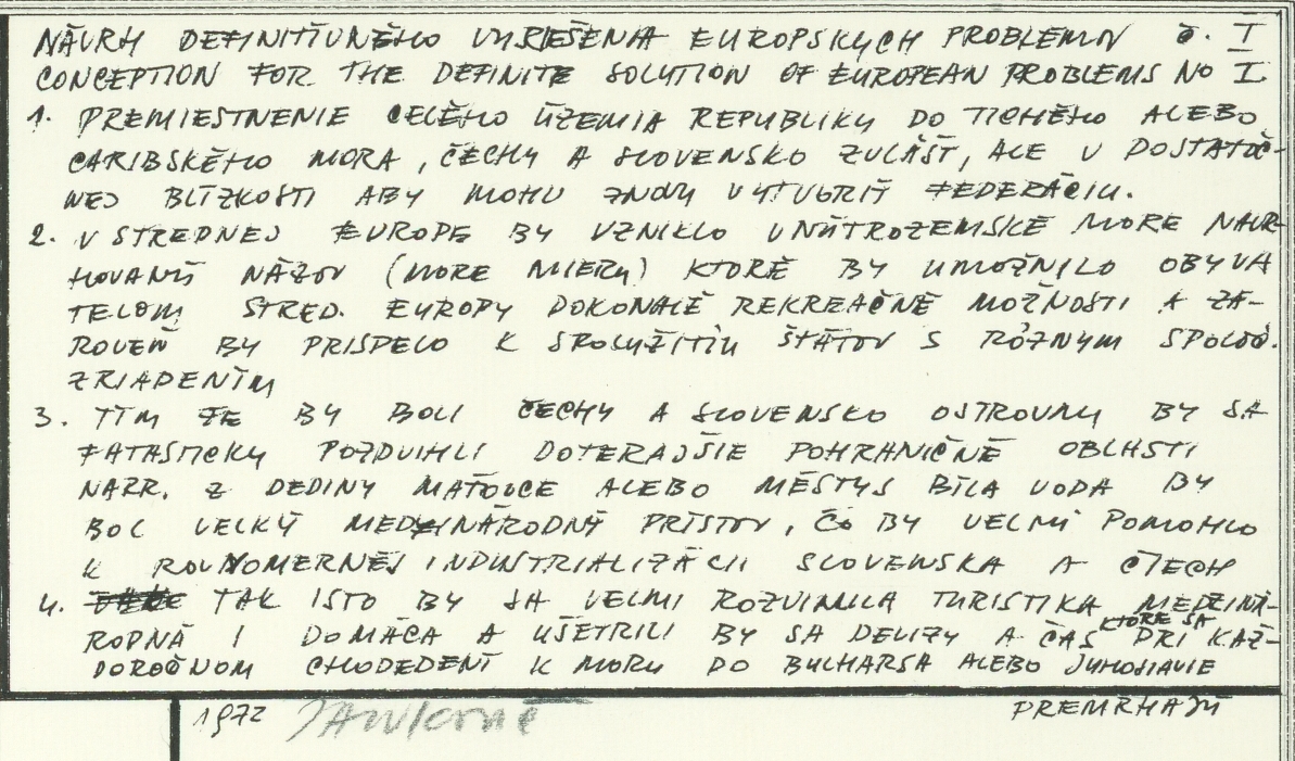 Detail textu na diele Československo I.