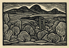 František Hora – Krajina se Středohořím 