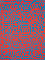 Zdeněk Sýkora – Struktura červeno-modrá 