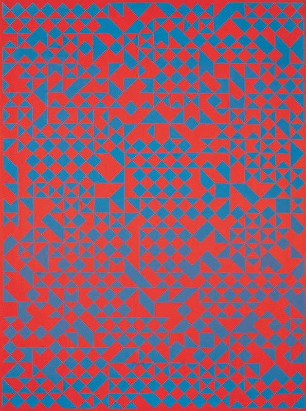 Zdeněk Sýkora – Struktura červeno-modrá 