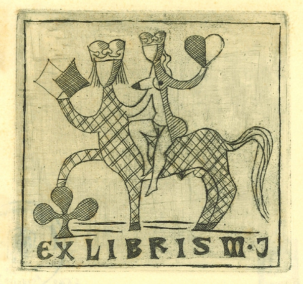 František Tichý – Ex libris M. Jančákové 