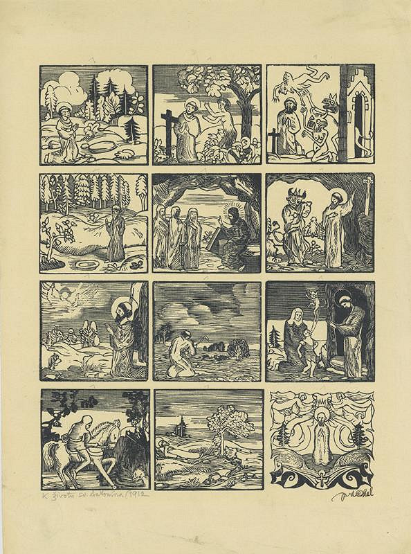 Josef Váchal – Ze života sv. Antonína 