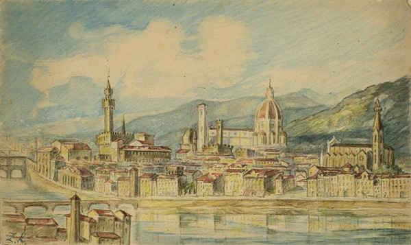 Zdeňka Kalašová – Pohled na Florencii ze S. Mindata