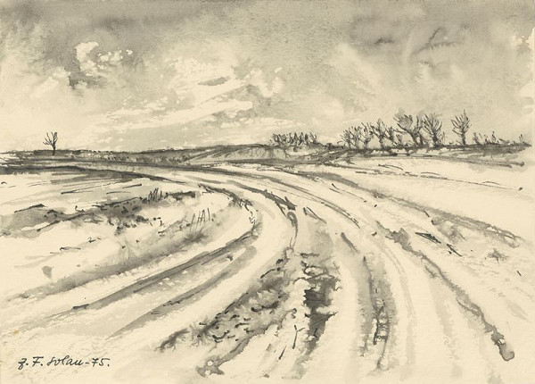 Josef Fafek-Solan – Podzim v polích 