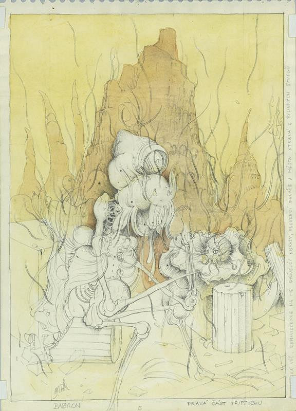 Josef Vyleťal – Žlutohnědá babylonská věž 