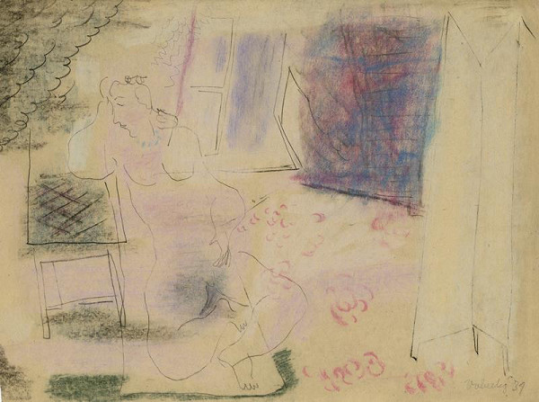 František Vobecký – Sedící 