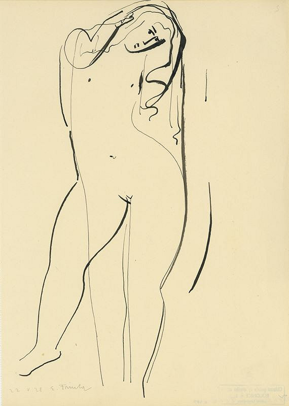 Emanuel Frinta – Předkloněná žena 