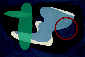 Vilém Plocek – Komposice s červeným kruhem 