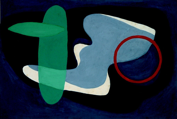 Vilém Plocek – Komposice s červeným kruhem 