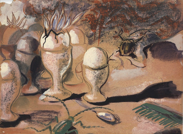 Andrej Bělocvětov – Zátiší s vejci 