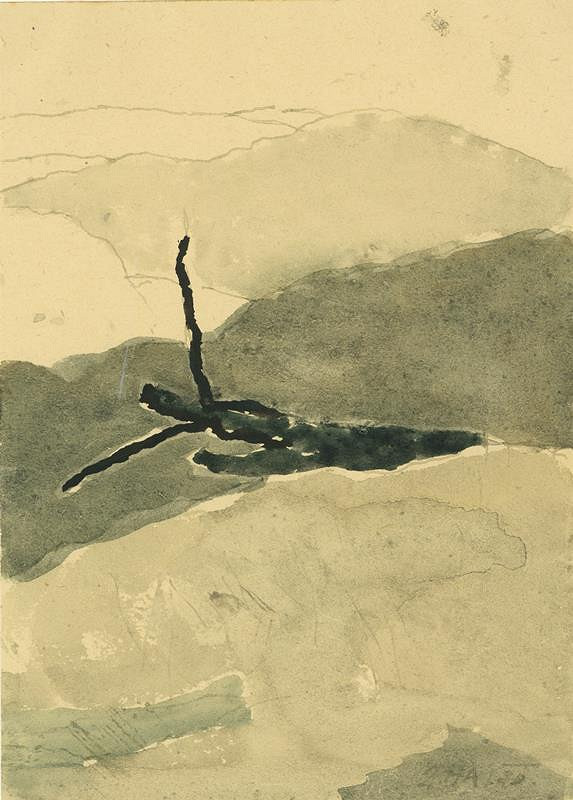 Michal Ranný – Krajina s vyvráceným stromem 