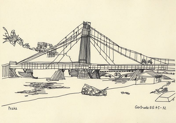 Gertruda Goepfertová Gruberová – Řetězový most v Praze 