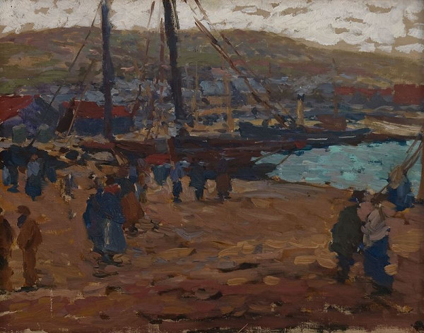 Antonín Slavíček – Přístav ve Fécamp 