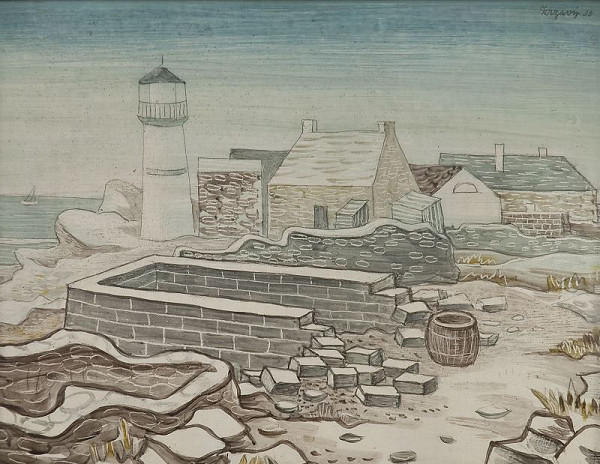 Jan Zrzavý – Motiv z Bretaně 