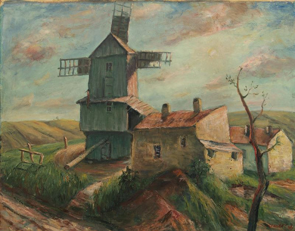 Jindřich Lenhart – Větrný mlýn na Olomoucku