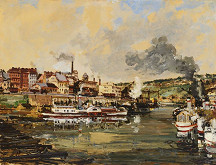 Čeněk Choděra – Přístav v Holešovicích v Praze 