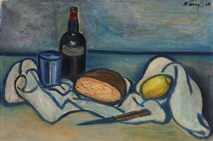 Karel Černý – Zátiší s lahví 