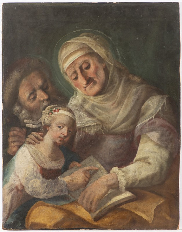 Neznámý český autor – Sv. Anna s Pannou Marií a sv. Jáchymem