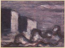 Arnošt Folprecht – Krajina s ležící postavou 