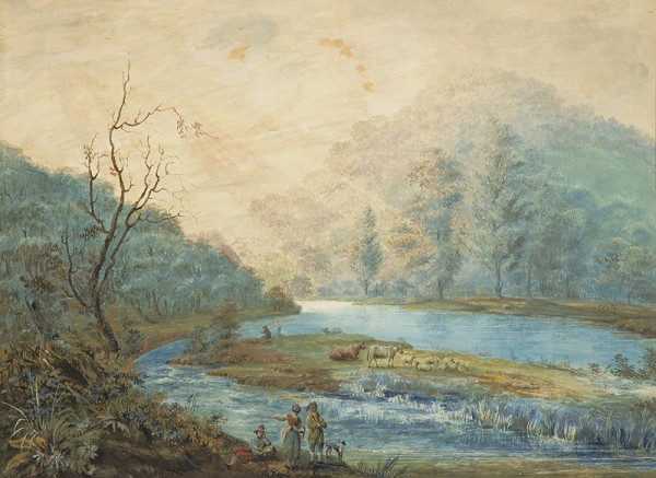 Neznámý malíř 19.století – Pastýřská scéna