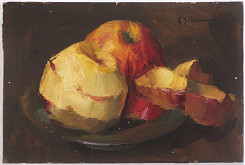 František Zikmund – Zátiší s jablky 