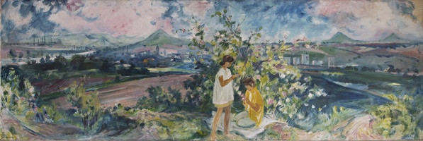 Václav Alois Šrůtek – Jaro ve Středohoří u Litoměřic 