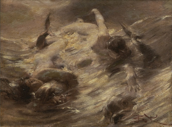 Beneš Knüpfer – Hra nymf s delfíny 