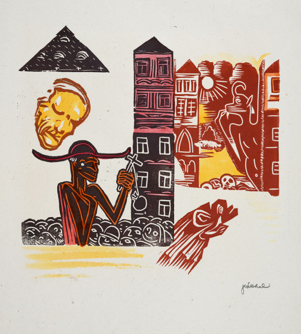 Josef Váchal – Z cyklu Rudé periferie 8 