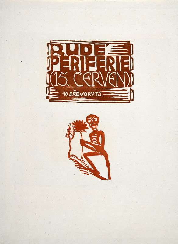 Josef Váchal – Z cyklu Rudé periferie (titulní list) 