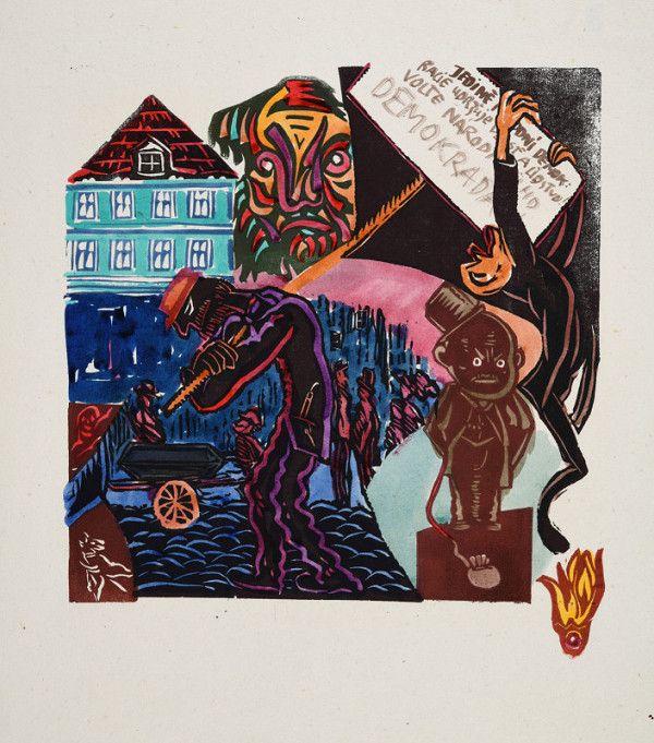 Josef Váchal – Z cyklu Rudé periferie 5 