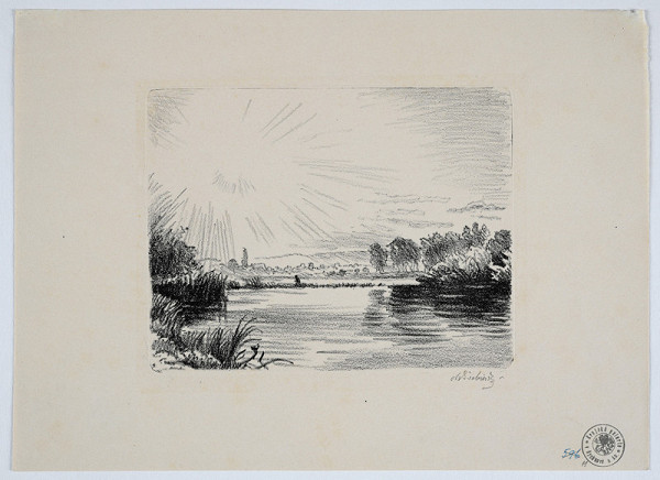 Max Švabinský – Západ slunce na Labi 