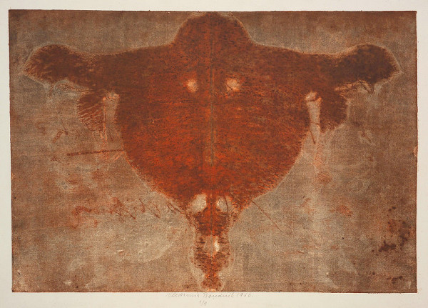 Vladimír Boudník – Z cyklu Variace na Rorschachův test (Rejnok, Milá Teklo, pamatuješ na ten potok?) 