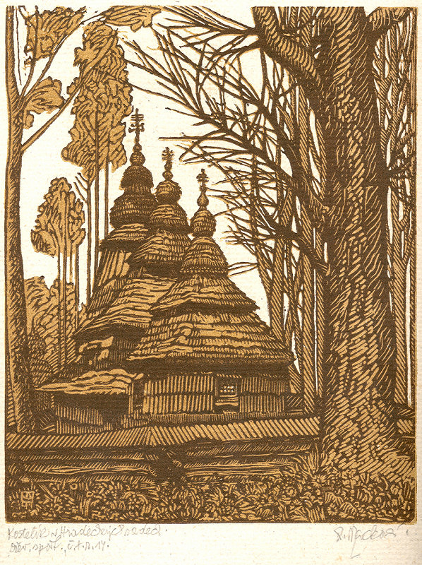 Anna Macková – Kostelík v Hradeckých sadech  (Pravoslavný kostelík v Jiráskových sadech) 