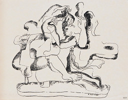 Ossip Zadkine – Grafický list XXIV (z alba Pour la Tchécoslovaquie) 