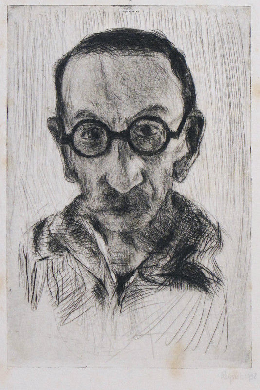 Bohuslav Reynek – Autoportrét 