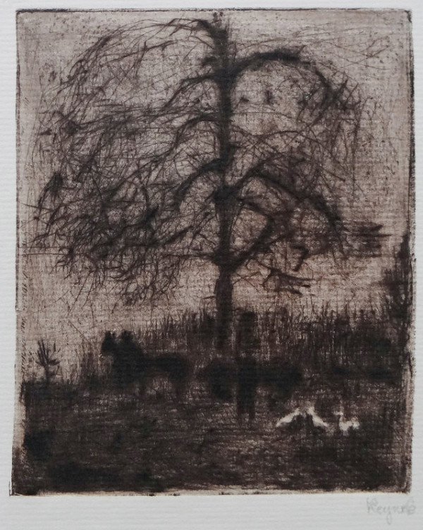 Bohuslav Reynek – Nakládání hnoje 