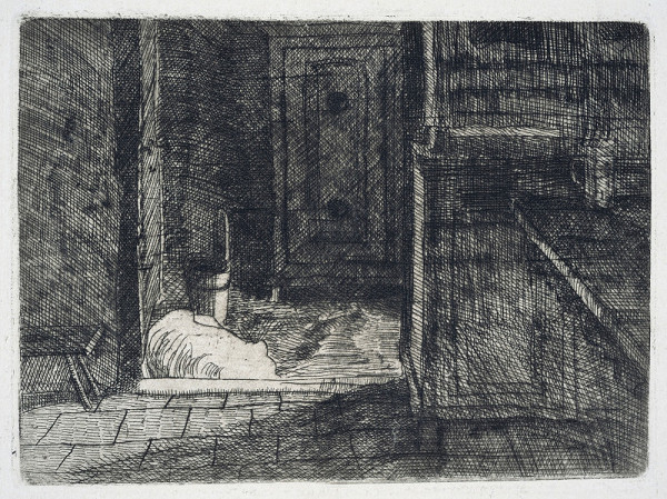 Bohumil Kubišta – Síň (Vesnický interiér) 