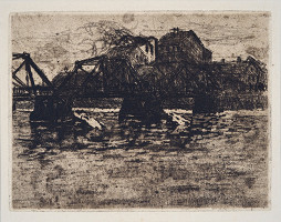 Bohumil Kubišta – Dřevěný most 