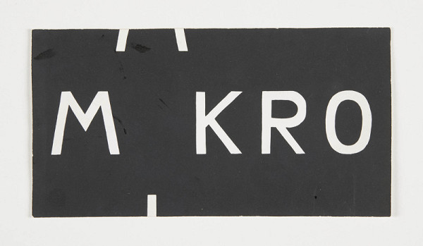 Stanisław Dróżdż – Bez názvu (mikro – makro) (Bez tytułu [mikro – makro]) 