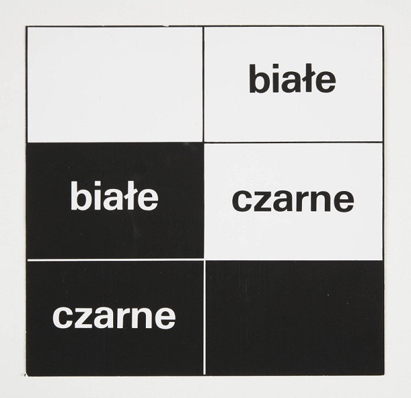 Stanisław Dróżdż – Bez názvu (bílá - černá) (Bez tytułu [białe-czarne]) 