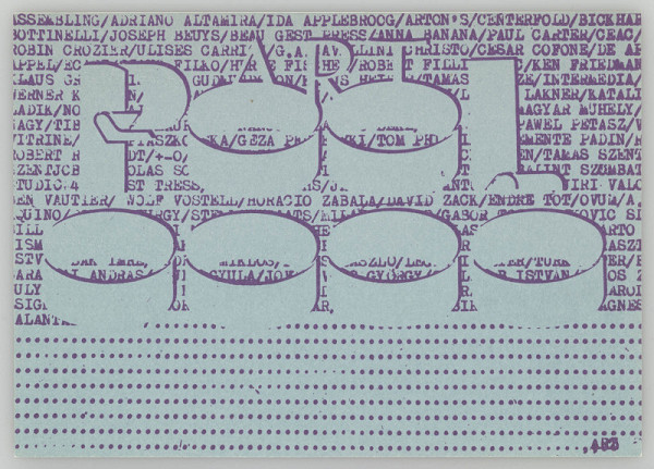 György Galántai – Artpool 