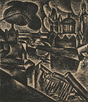 Bohumil Kubišta – Staropražský motiv 